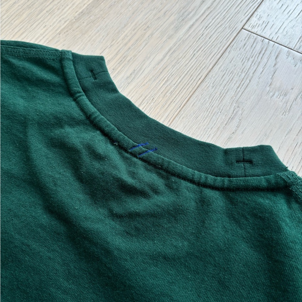 Burberry Men’s Green Cotton jersey T-shirt Size Small Oversized - Picture 5 of 6